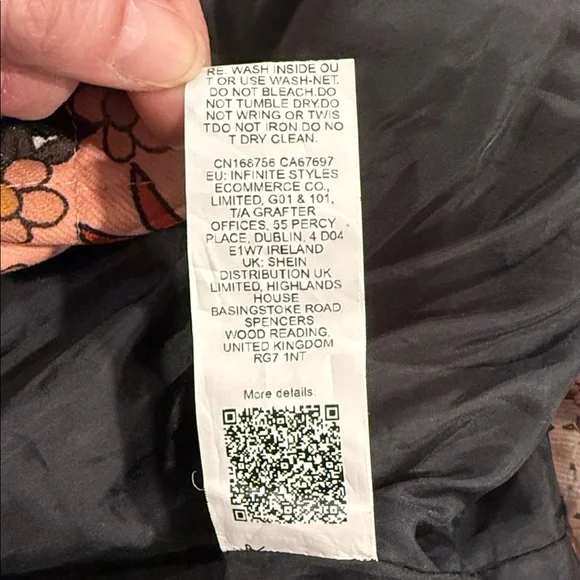 Emery Rose Black Layering Patchwork Floral Boho Cottagecore Women's Vest Sz 3XL - Picture 8 of 10